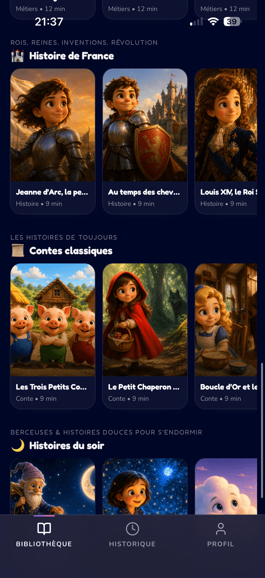 Les univers d'histoires : histoire de France, contes classiques